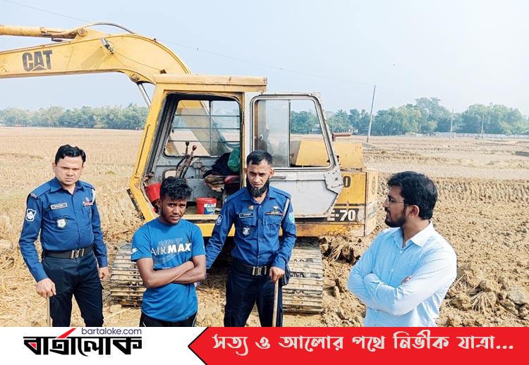 কুলাউড়ায় মাটি কাটার দায়ে এক ব্যক্তিকে লক্ষ টাকা জরিমানা