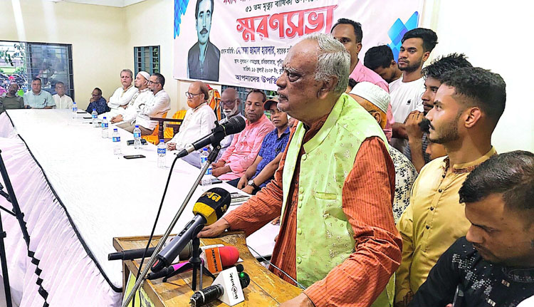 দেশ এবং জাতি আজ এক চরম ক্রান্তিকালের মধ্য দিয়ে অতিক্রম করছে-কুলাউড়ায় মোস্তফা জামাল হায়দার