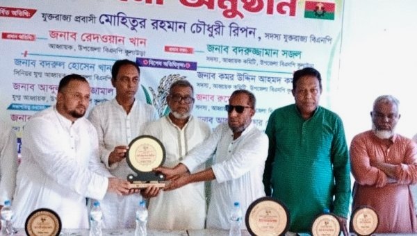 কুলাউড়ায় যুক্তরাজ্য প্রবাসী বিএনপি নেতা রিপনকে জয়চন্ডী ইউনিয়ন বিএনপির সংবর্ধনা