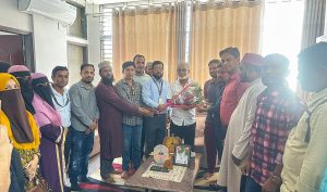 মৌলভীবাজার-২(কুলাউড়া) আসনের এমপি শওকতুল ইসলাম শকুকে সিএইচসিপি এসোসিয়েশন কুলাউড়া উপজেলা ও কেন্দ্রীয় নেতৃবৃন্দের সংবর্ধনা